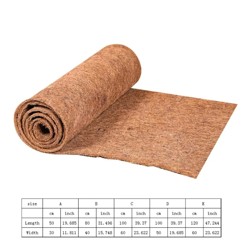 Natural Fiber Reptile Carpet - Coconut Mat Bedding for Tortoises, Lizards, and Snakes