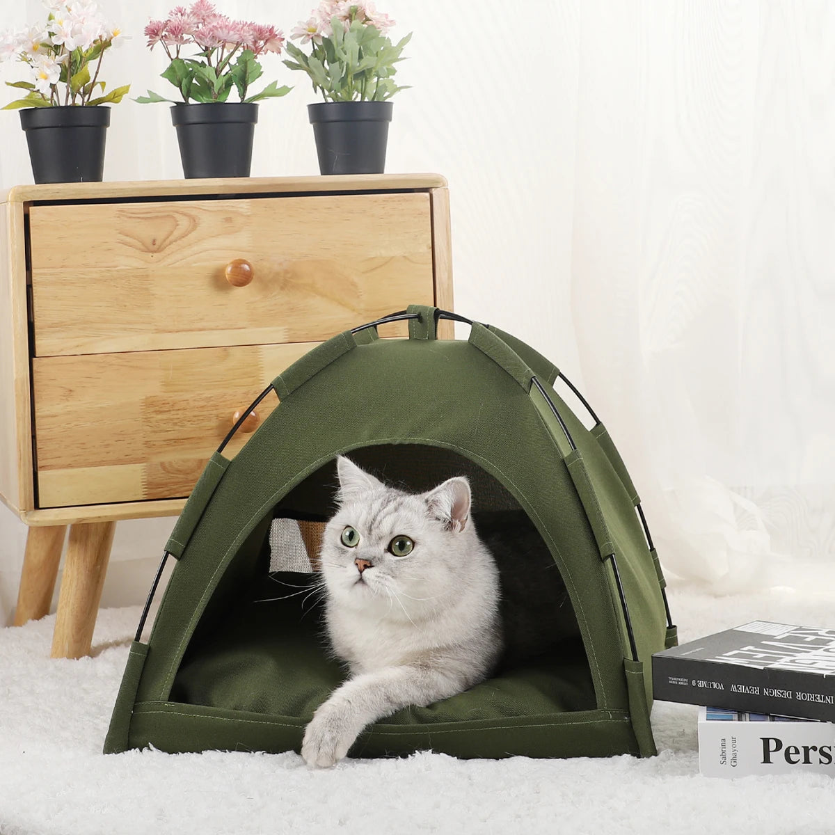 CozyShell Pet Tent Bed