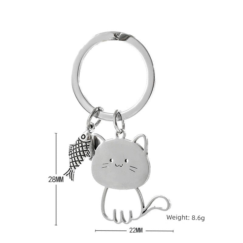 FishyCat Key Ring