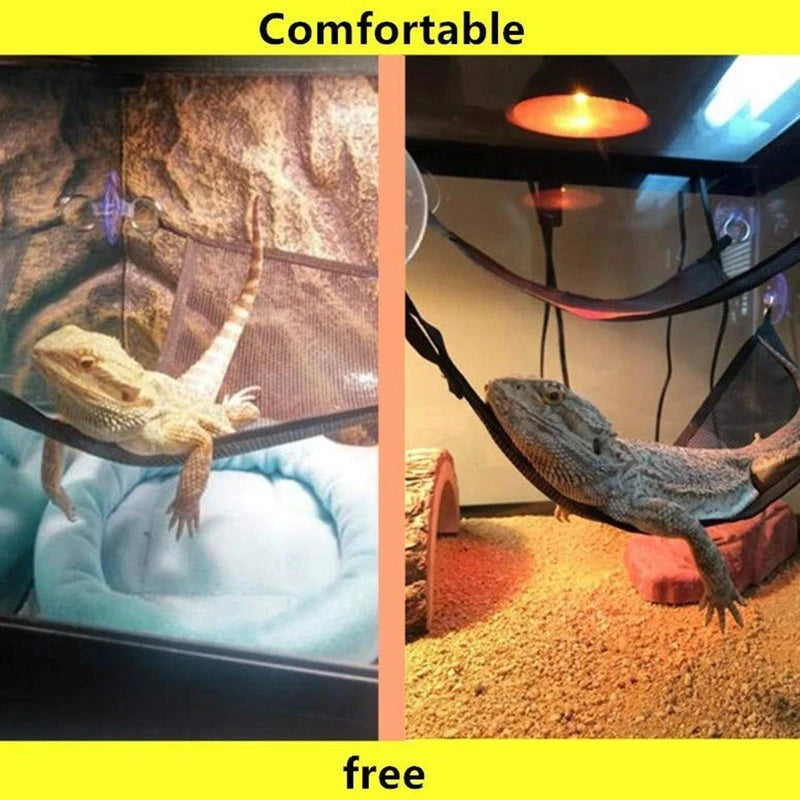 Ultimate Reptile Hammock Lounger Set - Ideal for Bearded Dragons, Geckos, Lizards, and Snakes