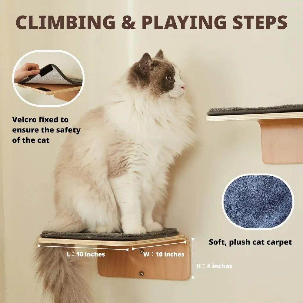 WavePaws Cat Wall Shelf Set