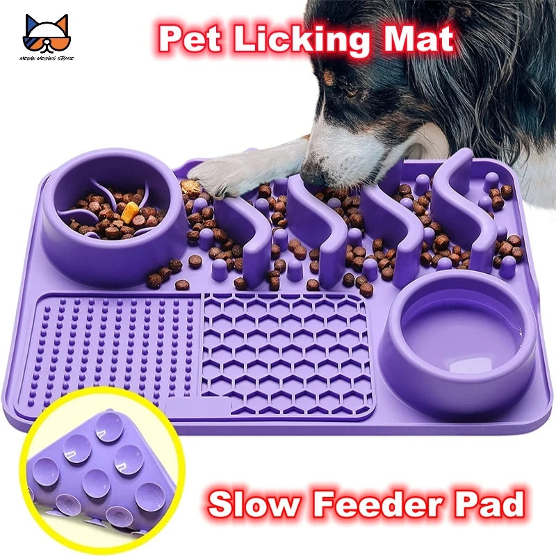 PawSavor 3-in-1 Slow Feeder & Licking Mat