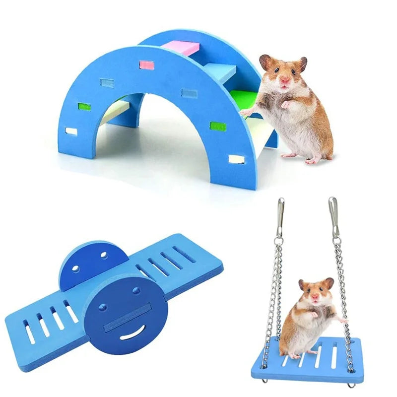 Wooden Hamster Activity Toy Set