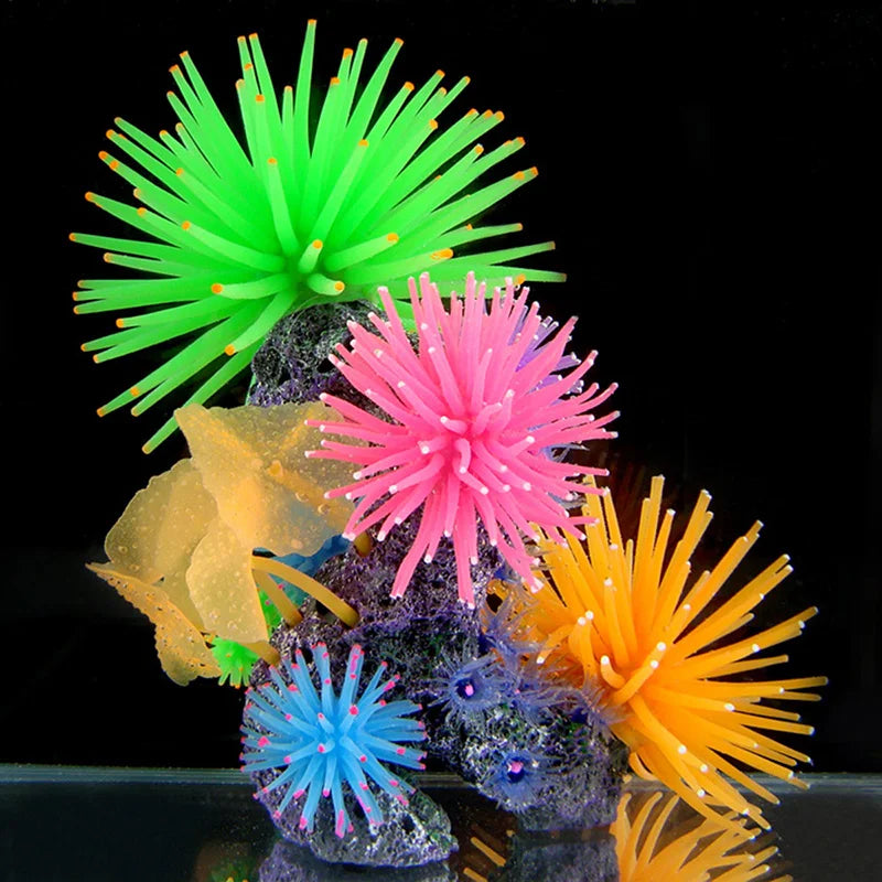 Silicone Aquarium Fish Tank Artificial Coral Plant